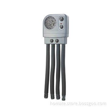 Boot dryer with four long retractable hose